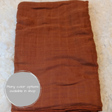 Premium Bamboo Muslin Swaddle-Copper